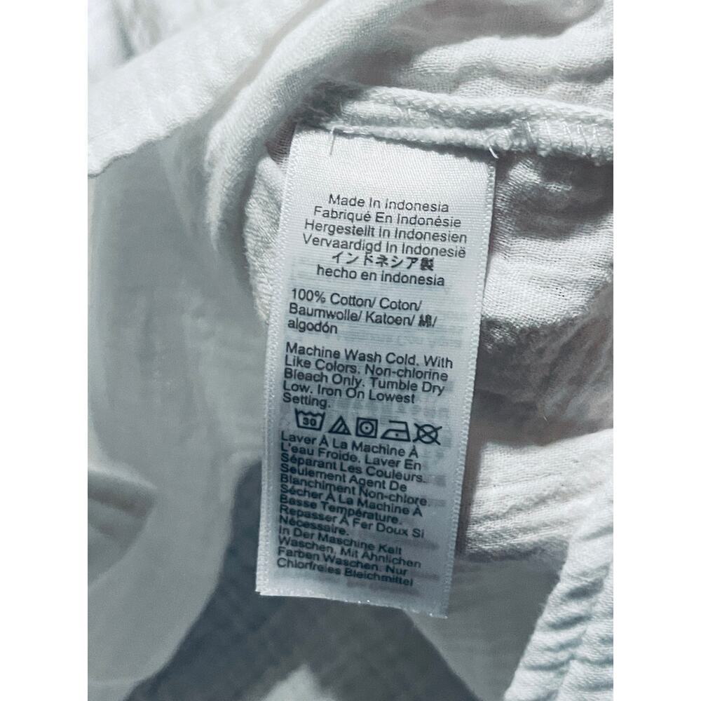 NWT J. Crew Button Up Sleeveless Gauze Shirt White Size 2X Flawed Lightweight - Picture 9 of 12